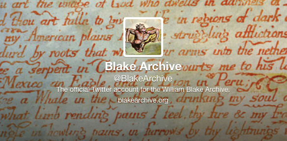 Blake Archive Twitter Profile