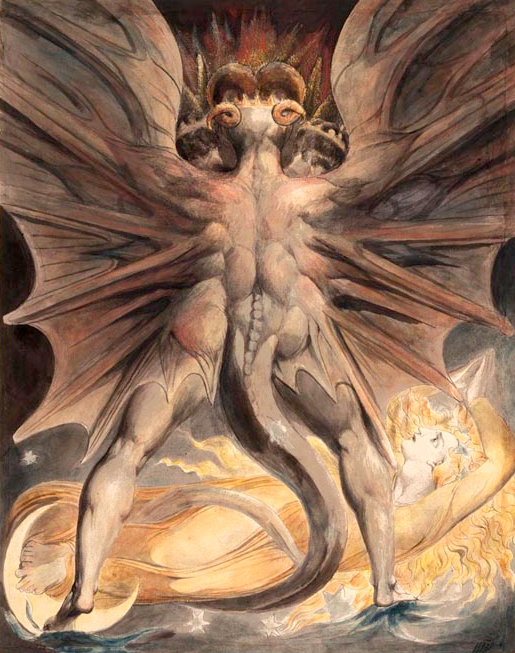 The Great Red Dragon and the Woman Clothed with the Sun by William Blake