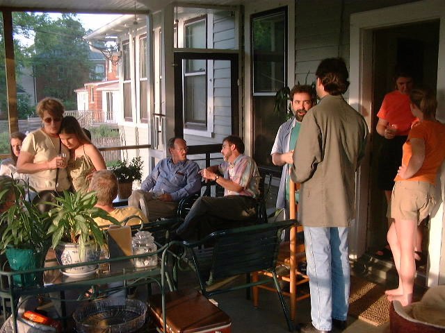 Photo of Blake Camp members socializing.