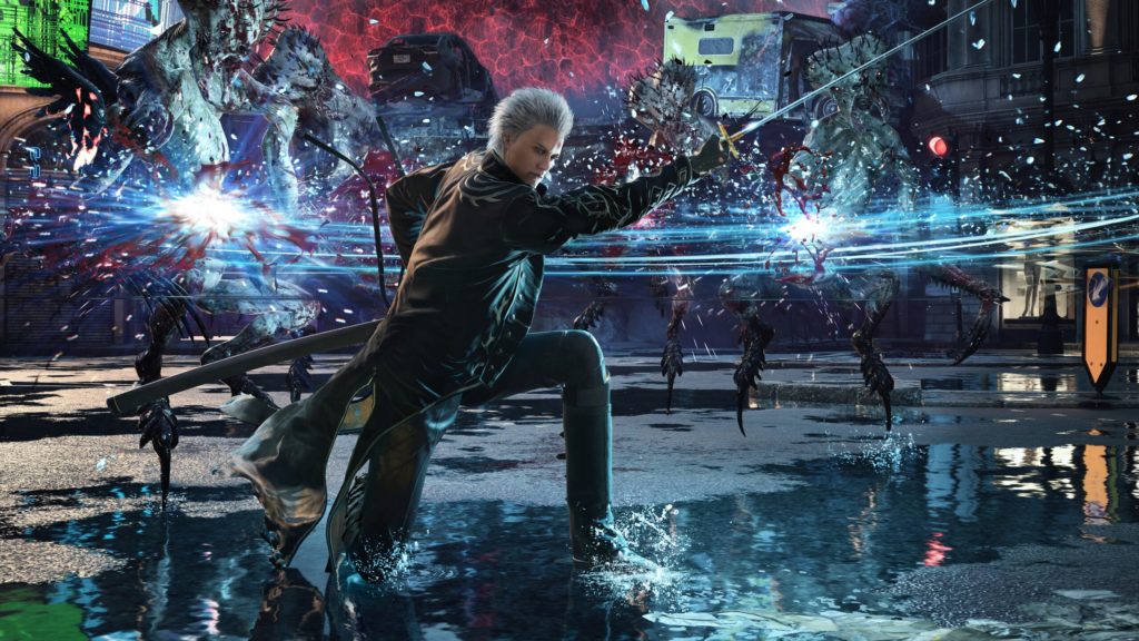 Devil may cry 5, vergil, white hair, character, Games, HD wallpaper